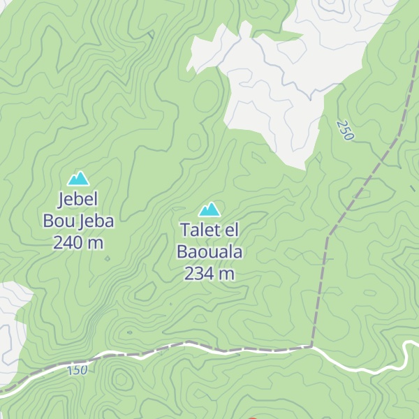 Map of Talet el Baouala