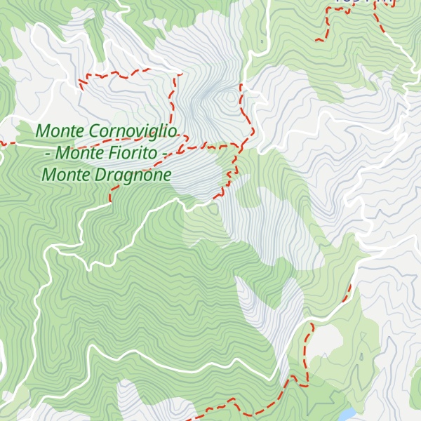 Map of Monte Dragnone