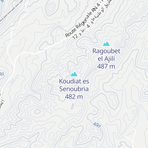 Map of Koudiat es Senoubria