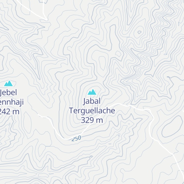 Map of Jabal Terguellache