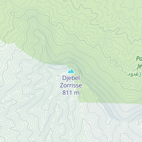 Map of Djebel Zorrisse