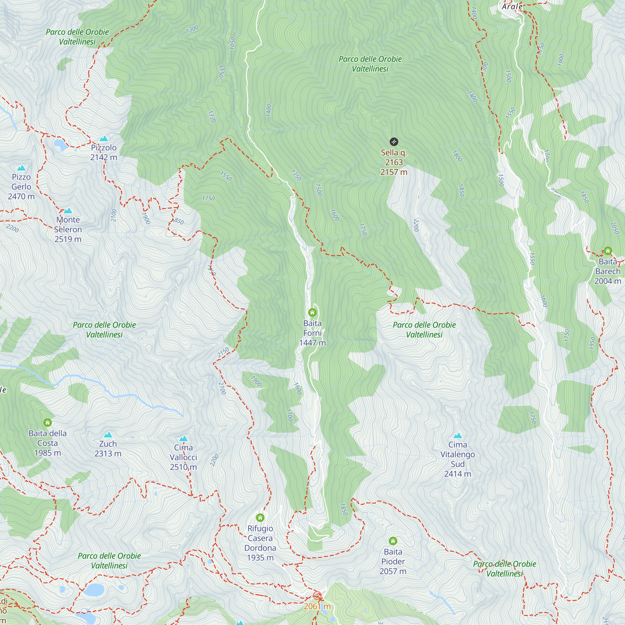 Baita Forni map