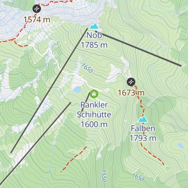 Map of Rankler Schihütte