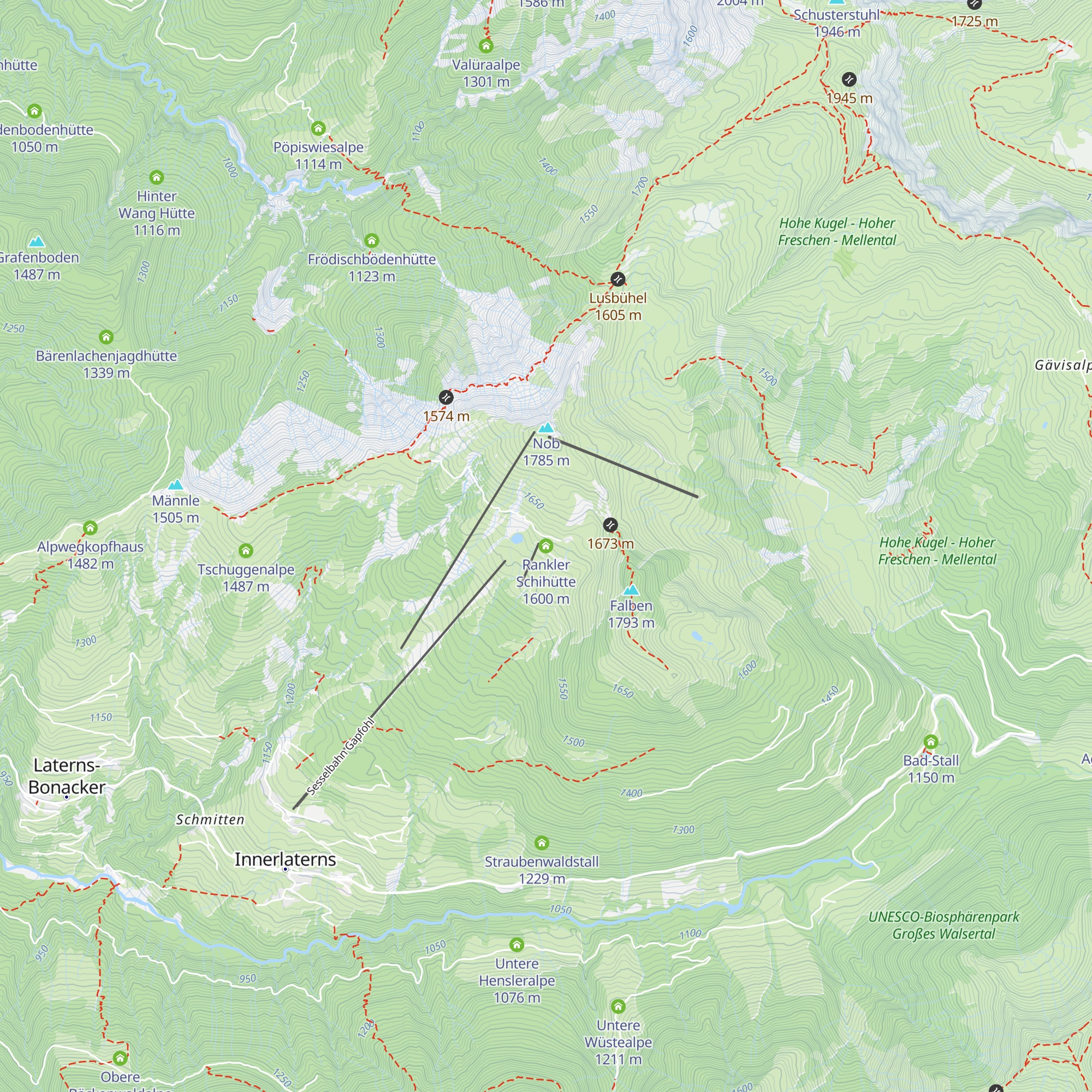 Rankler Schihütte map