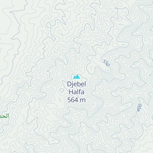 Map of Djebel Halfa