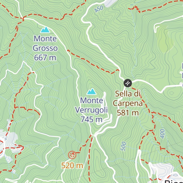 Map of Monte Verrugoli