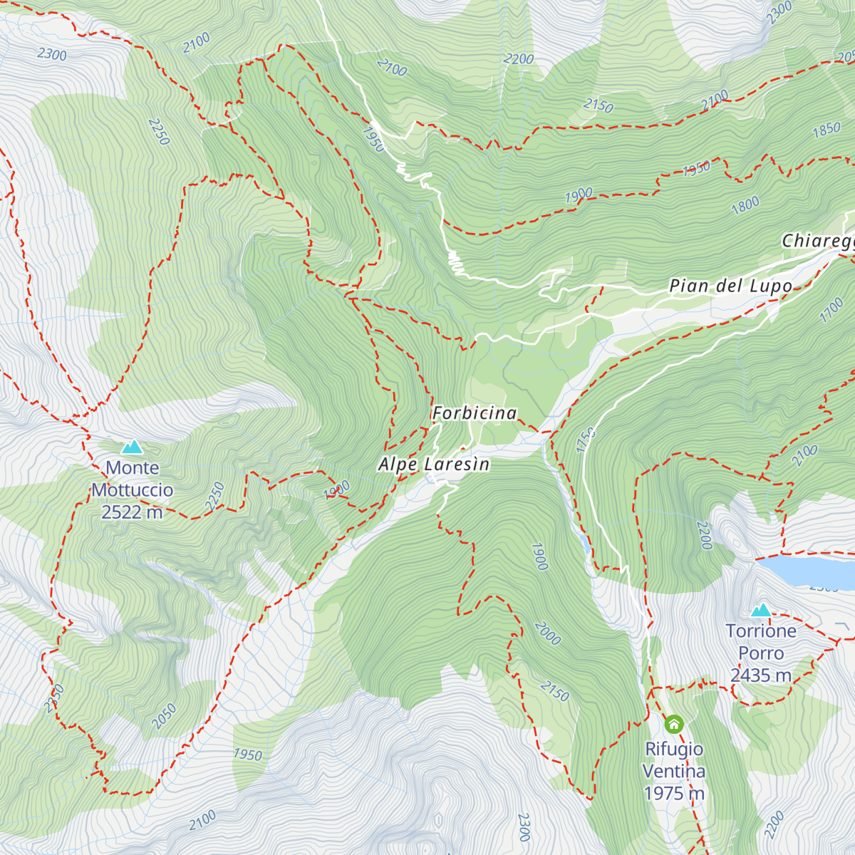 Rifugio Tartaglione Crispo map