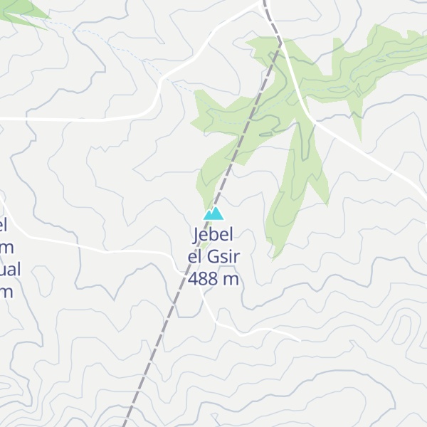 Map of Jebel el Gsir