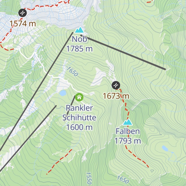 Map of Laternser Schihütte