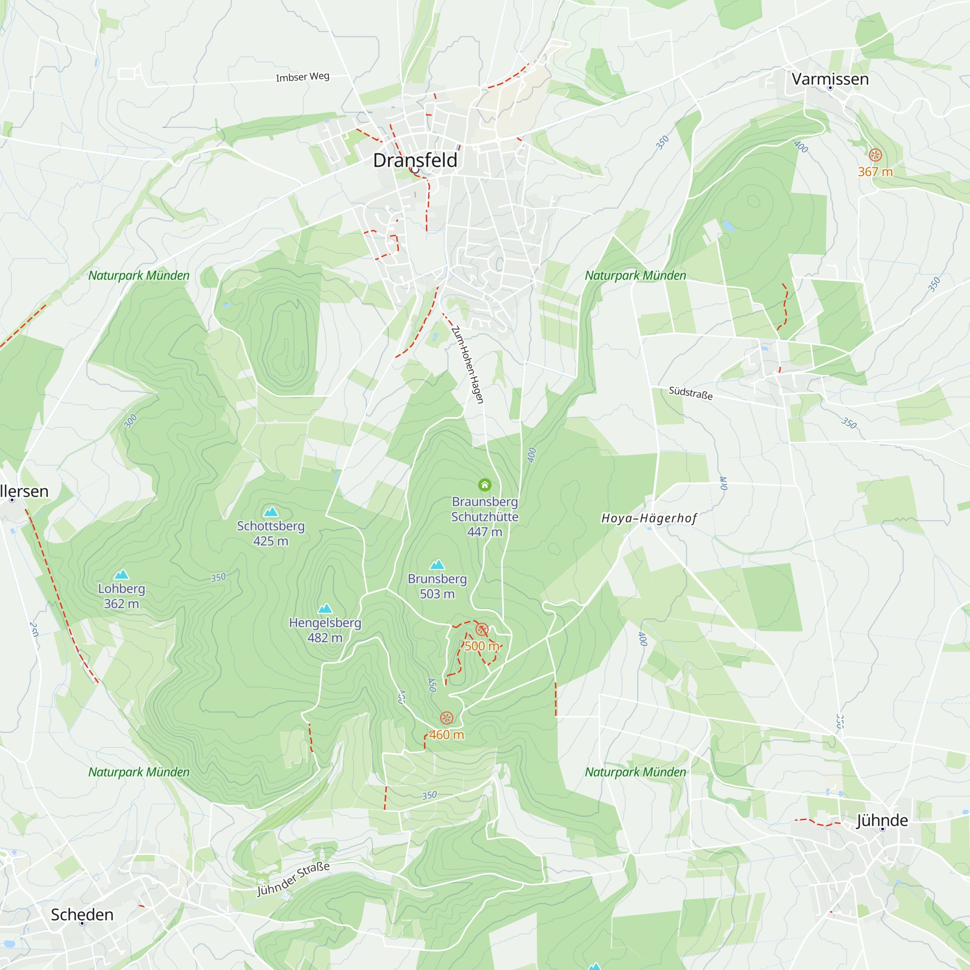 Braunsberg Schutzhütte map