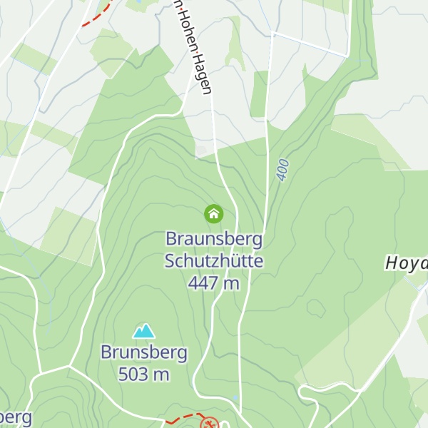 Map of Braunsberg Schutzhütte