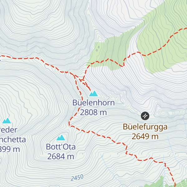 Map of Büelenhorn