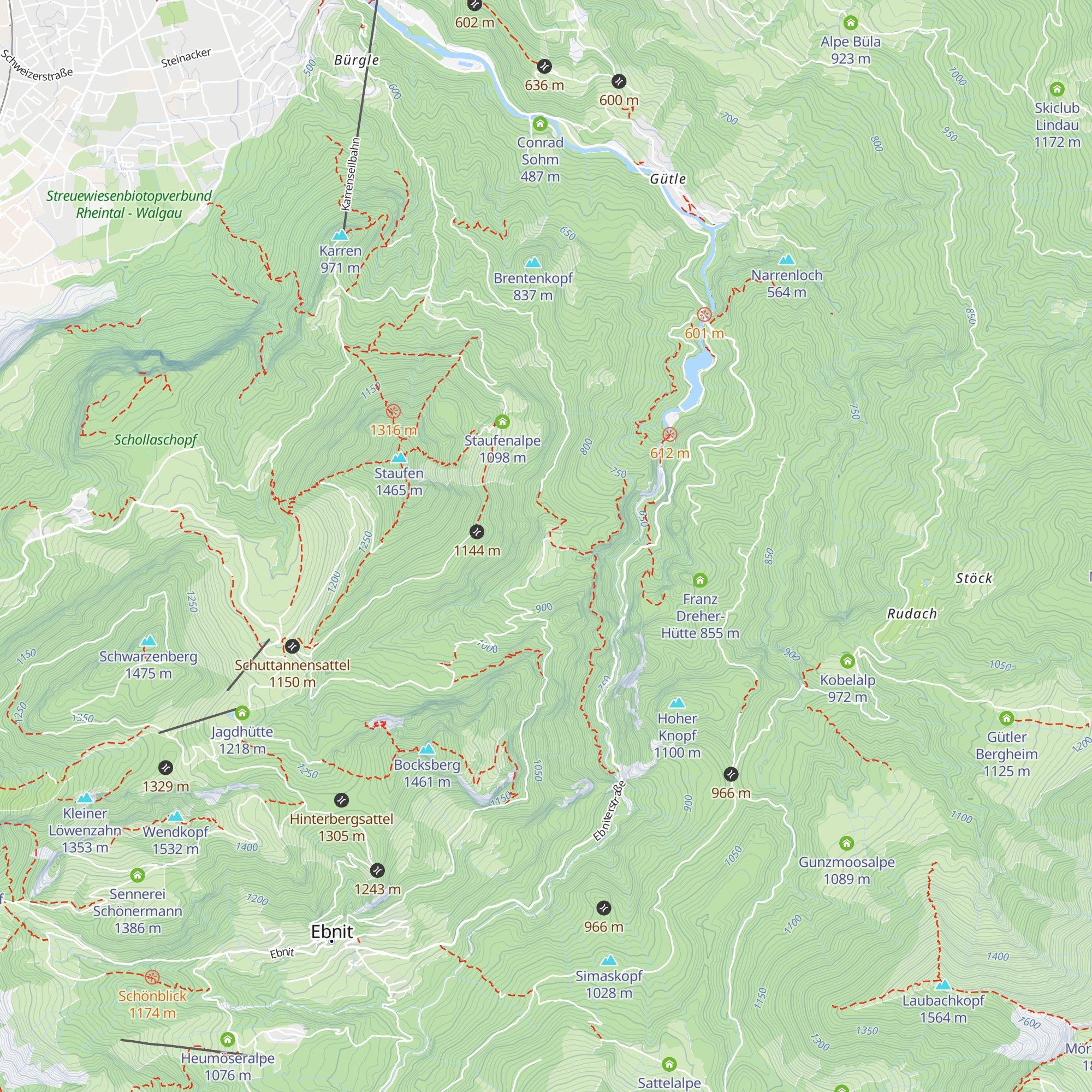 Spätenbachalpe map