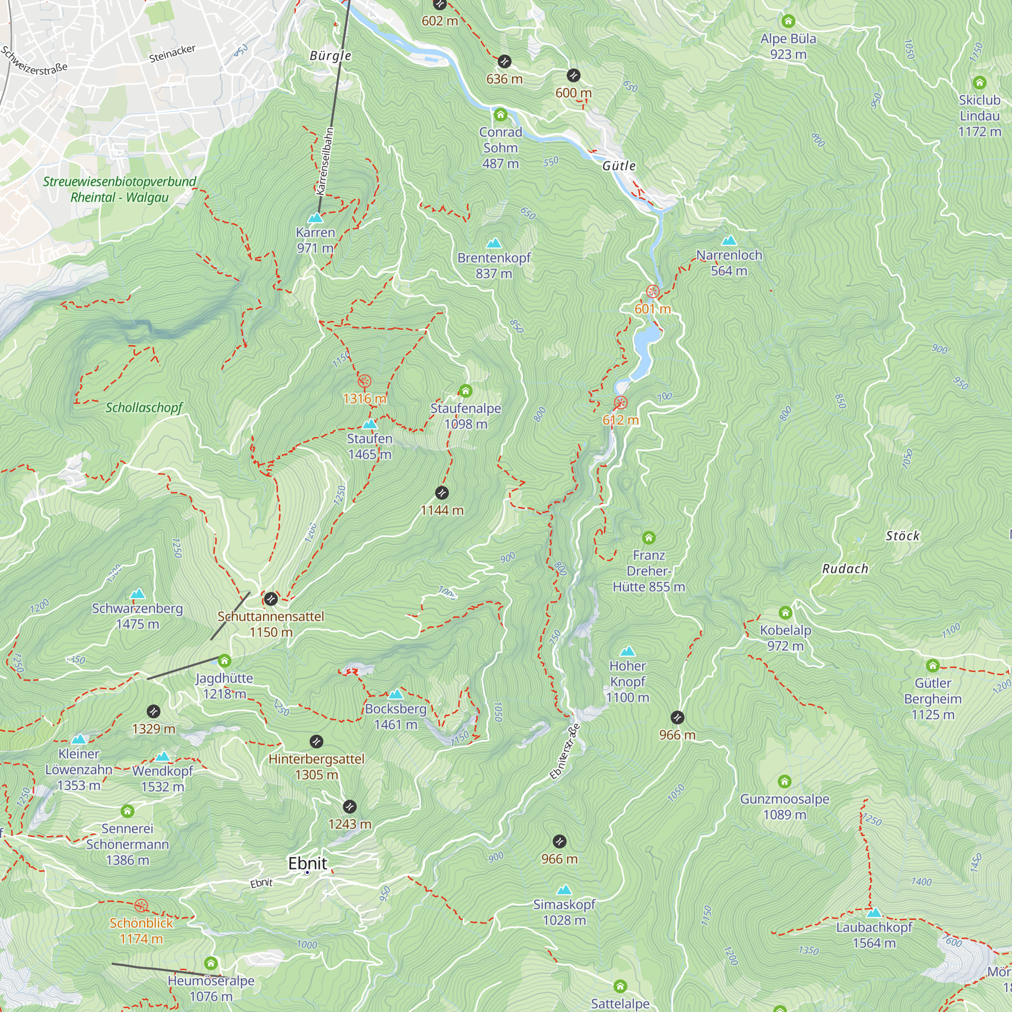 Spätenbachalpe map