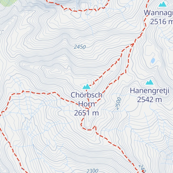 Map of Chörbsch Horn