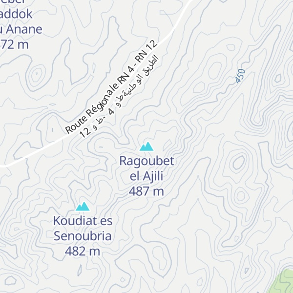 Map of Ragoubet el Ajili