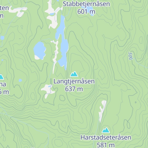 Map of Langtjernåsen