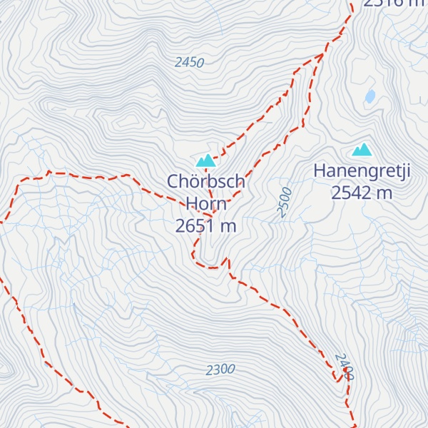 Map of Chörbschhornhütte