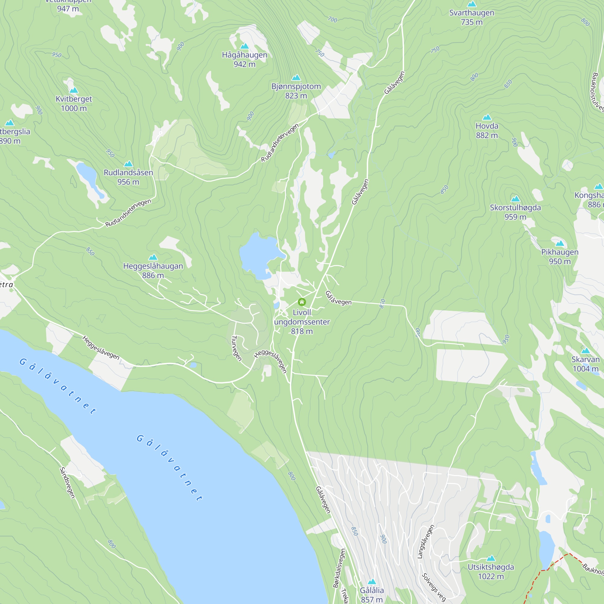 Livoll ungdomssenter map