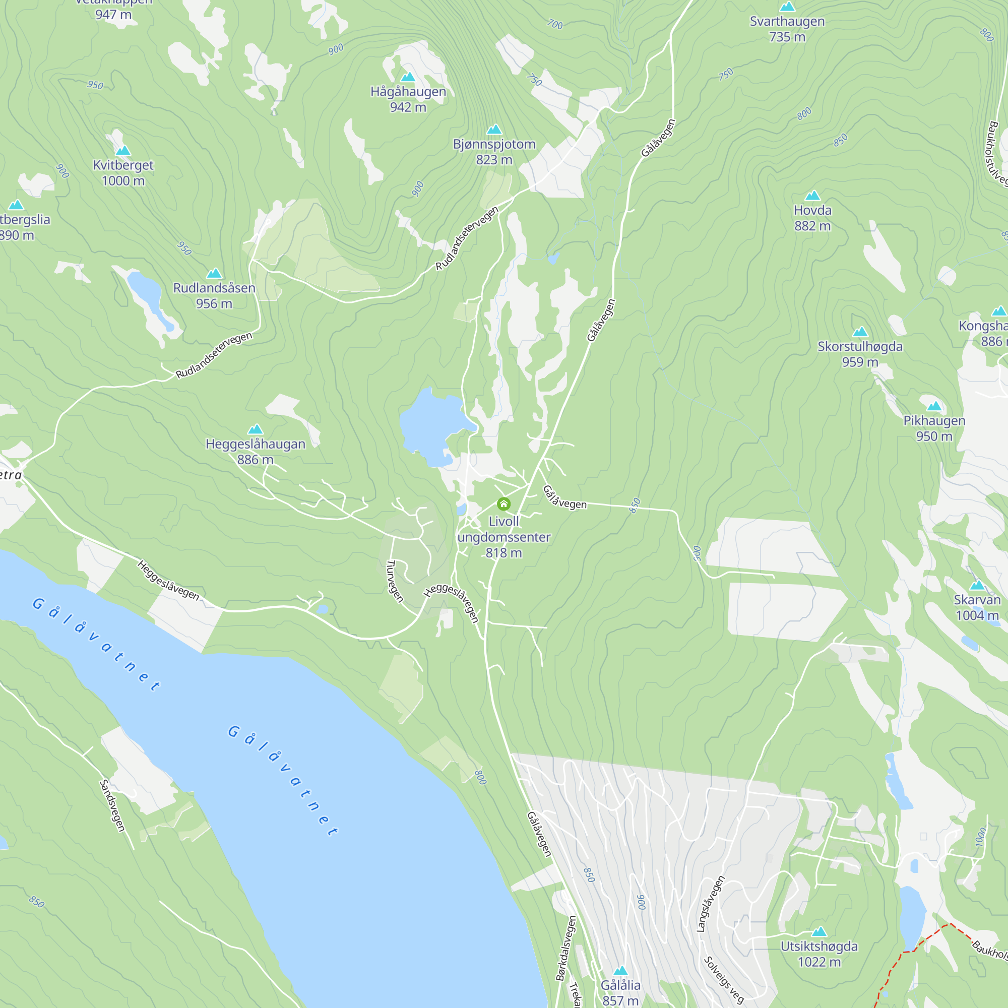 Livoll ungdomssenter map