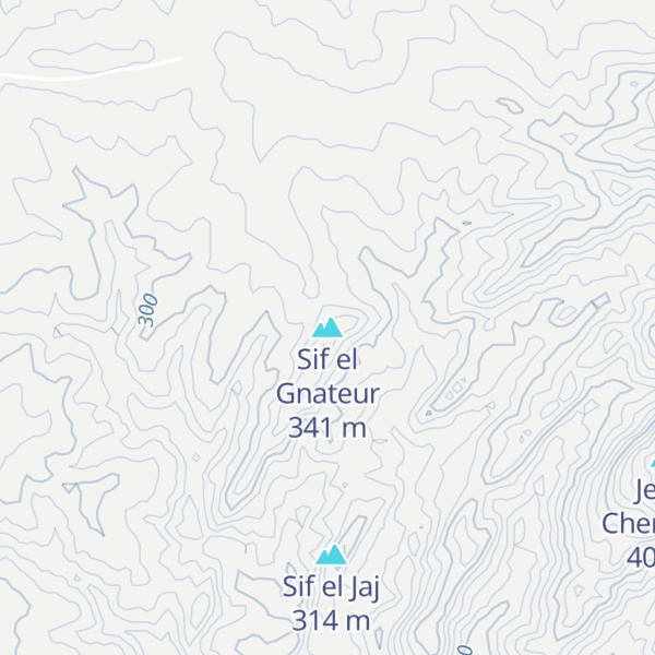 Map of Sif el Gnateur