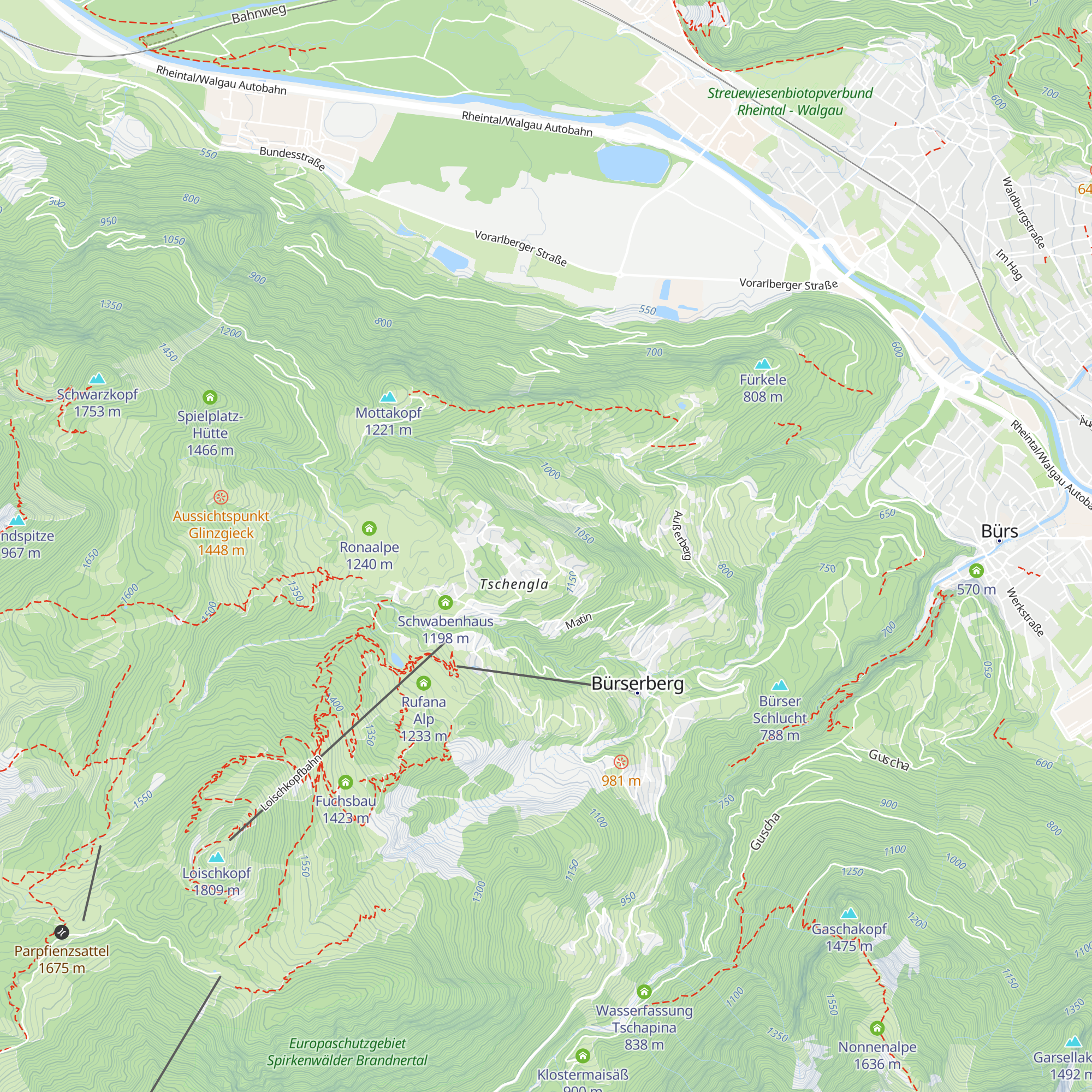 Berghaus Tschengla map