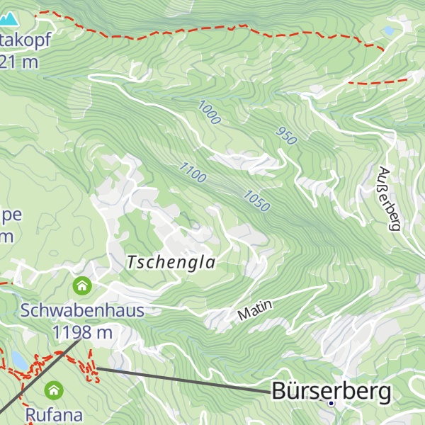 Map of Berghaus Tschengla
