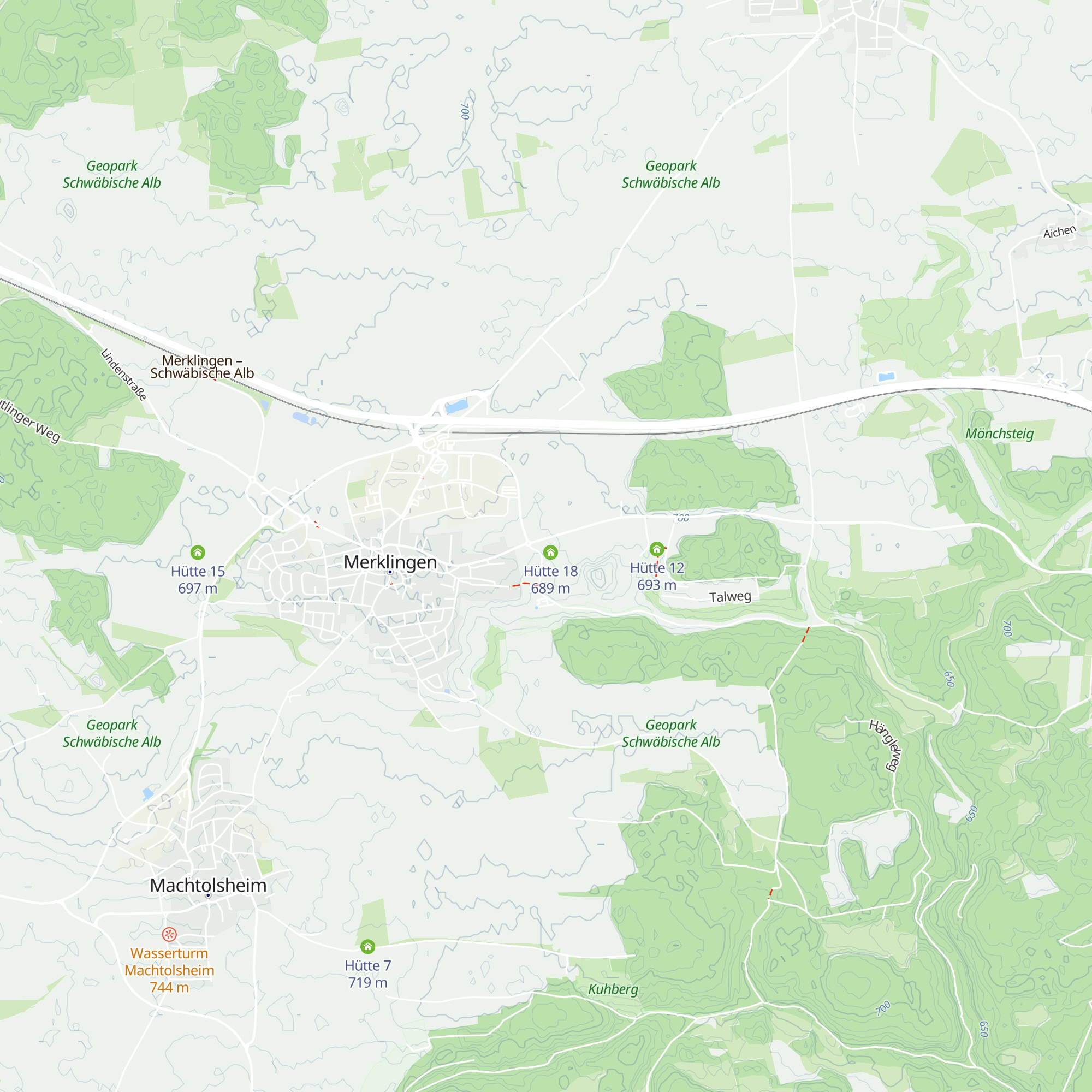 Hütte 14 map