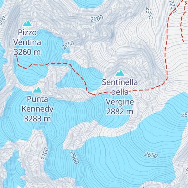 Map of Bivacco Angelo Taveggia