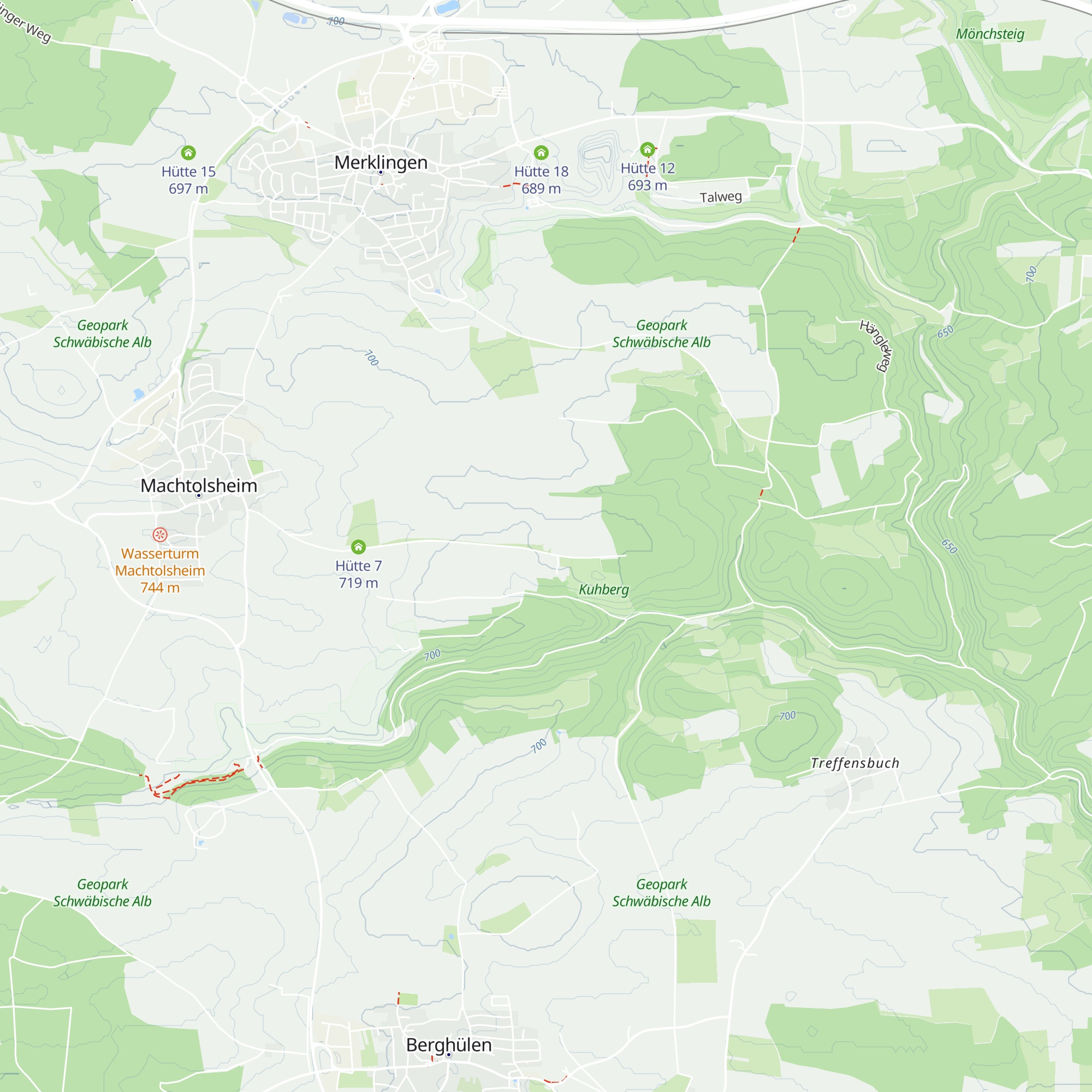 Hütte Kuhberg map