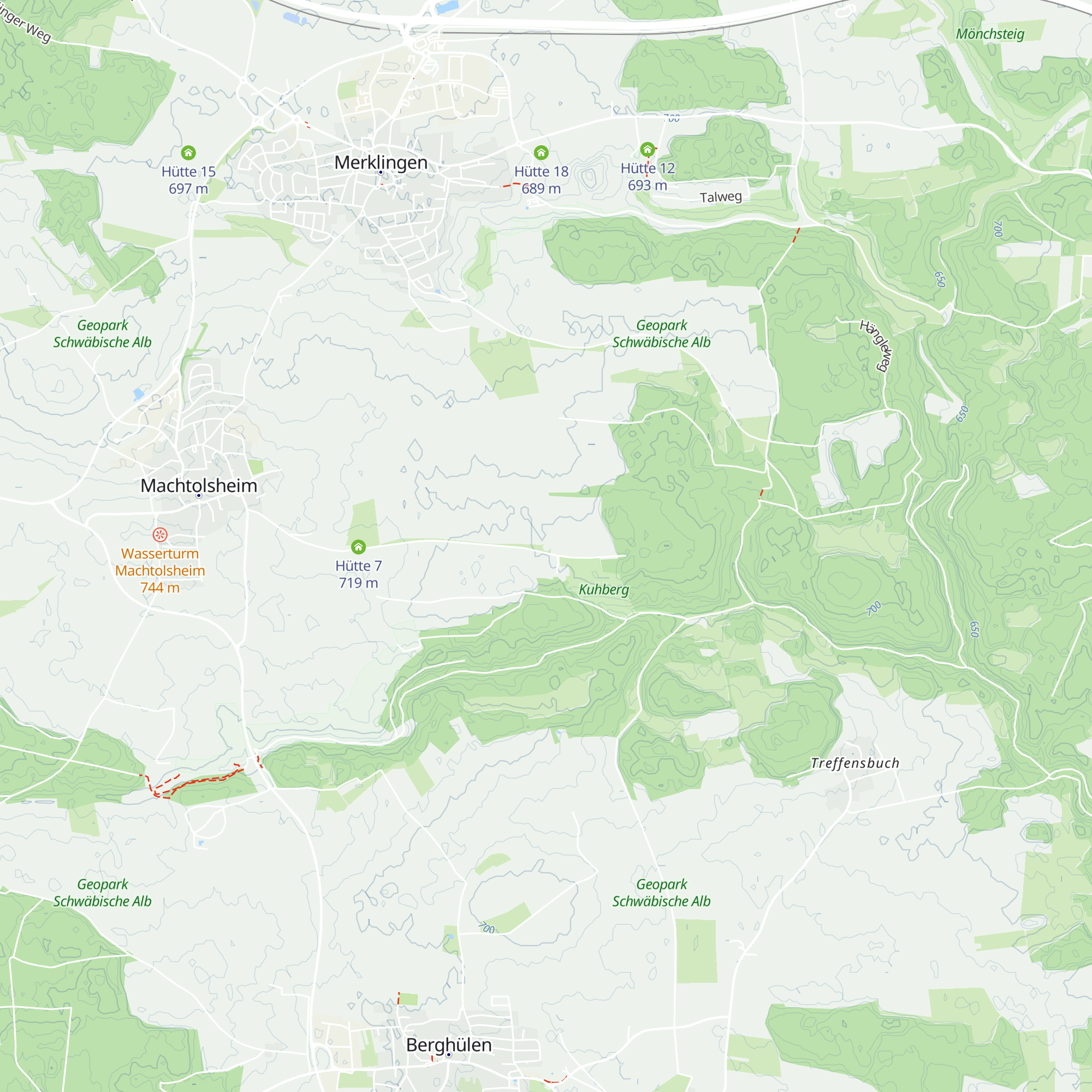 Hütte Kuhberg map