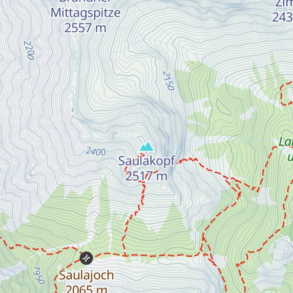 Map of Saulakopf