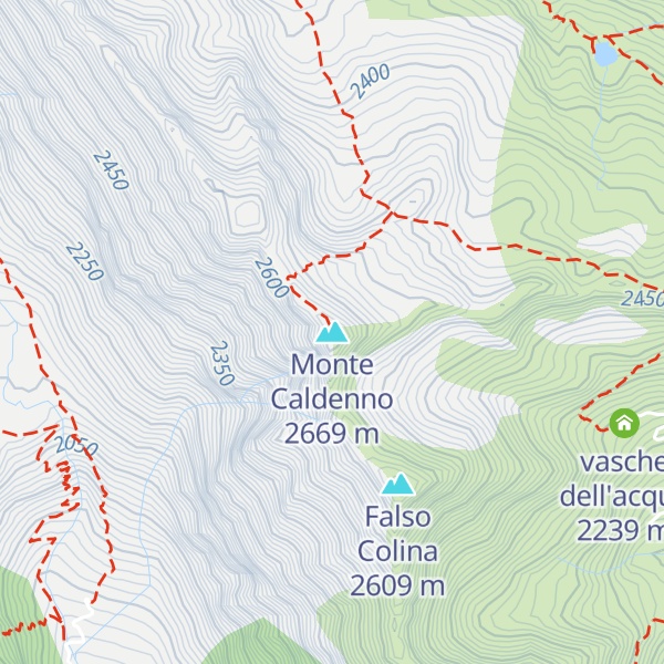 Map of Monte Caldenno
