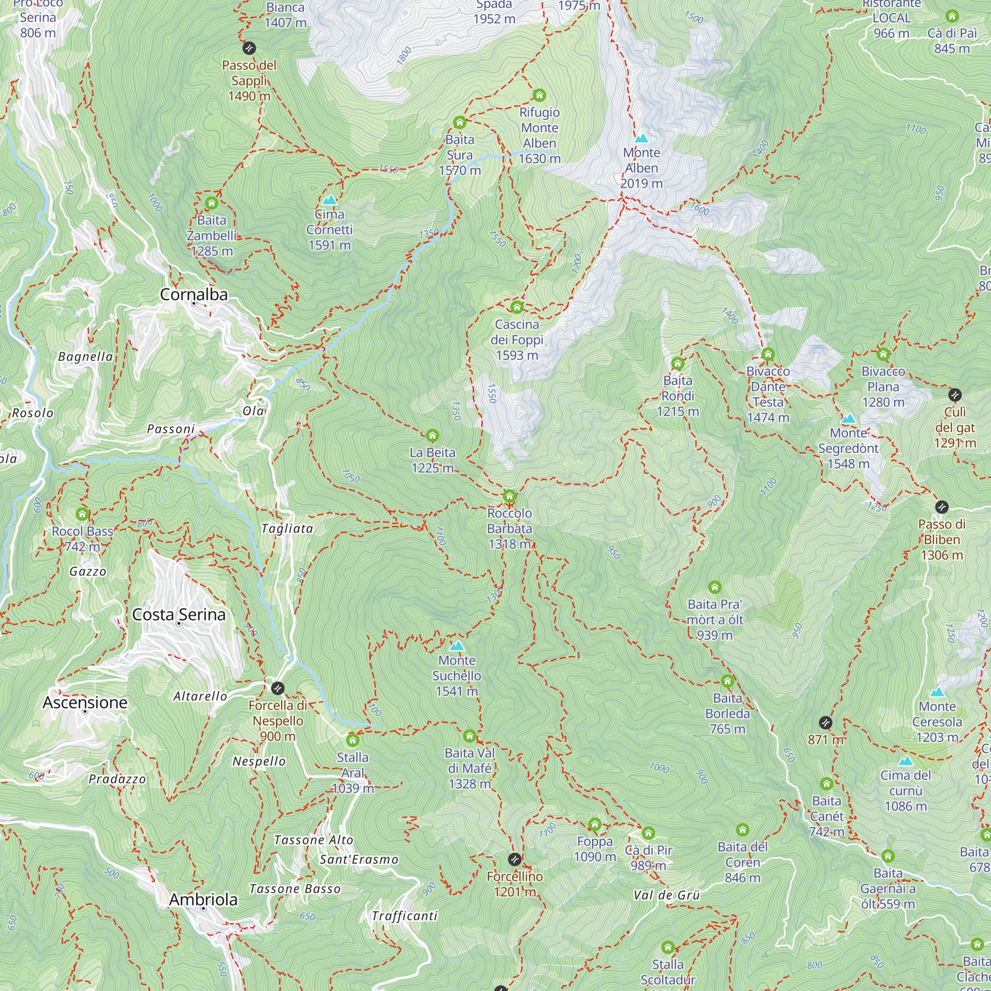 Cascina Barbata map
