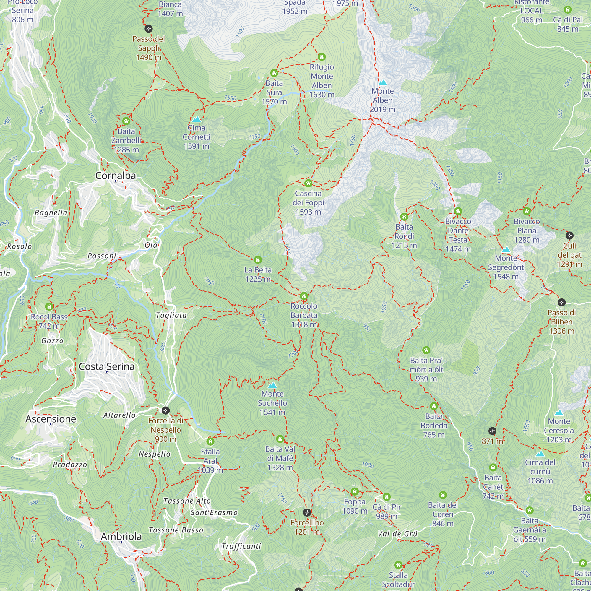 Cascina Barbata map