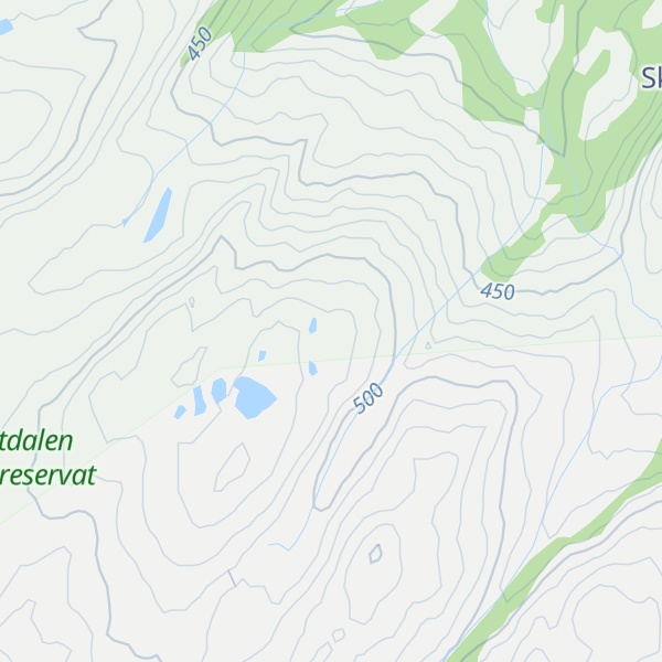 Map of Kattaksla (Tverrfjellet)