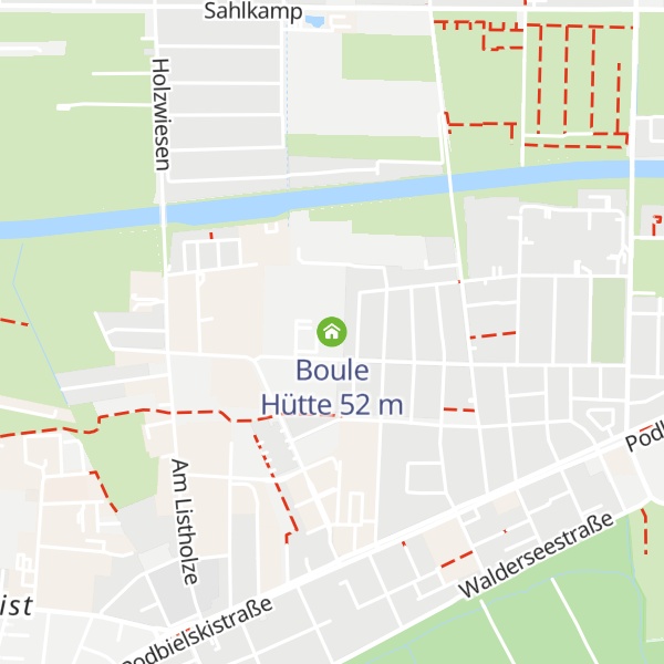 Map of Boule Hütte