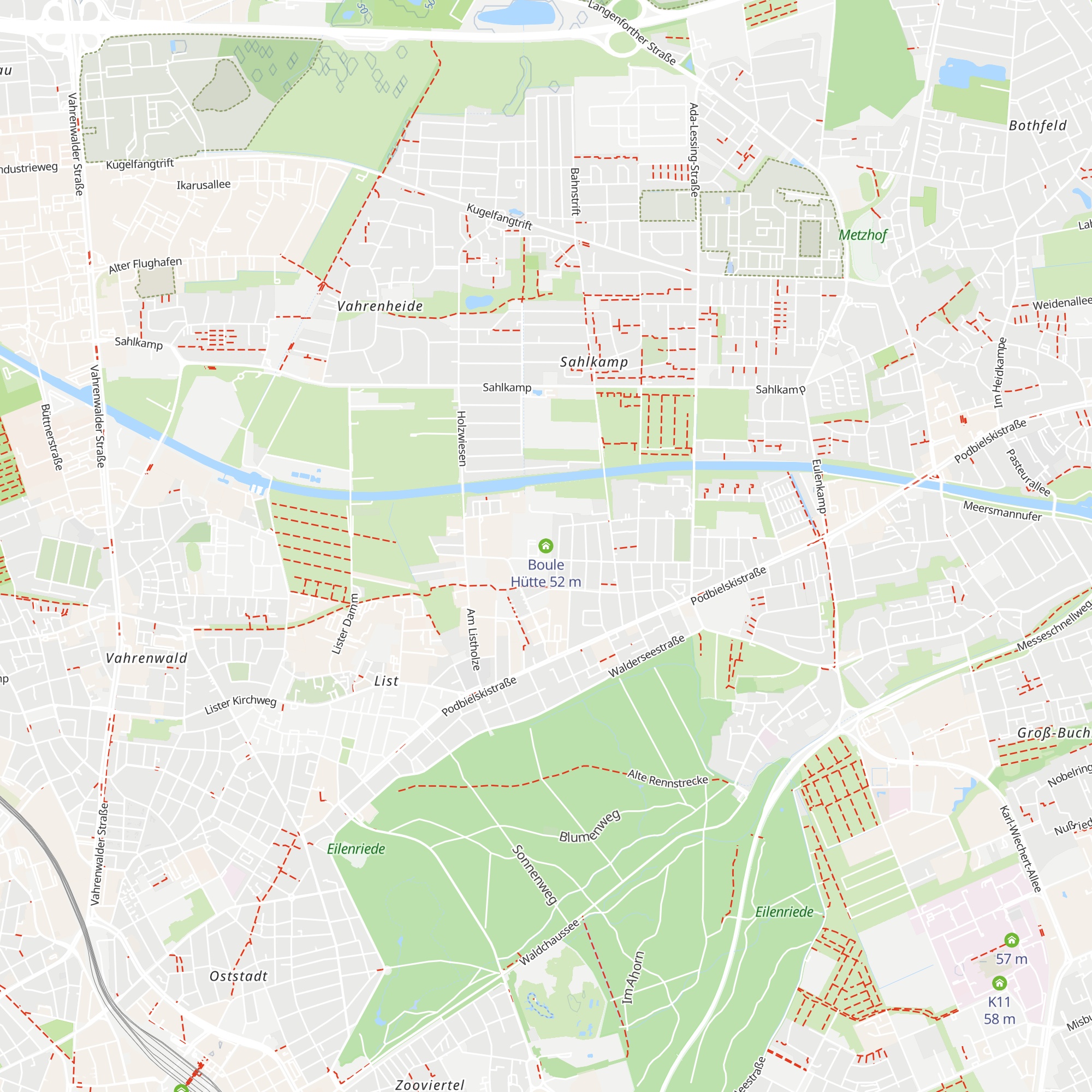 Boule Hütte map