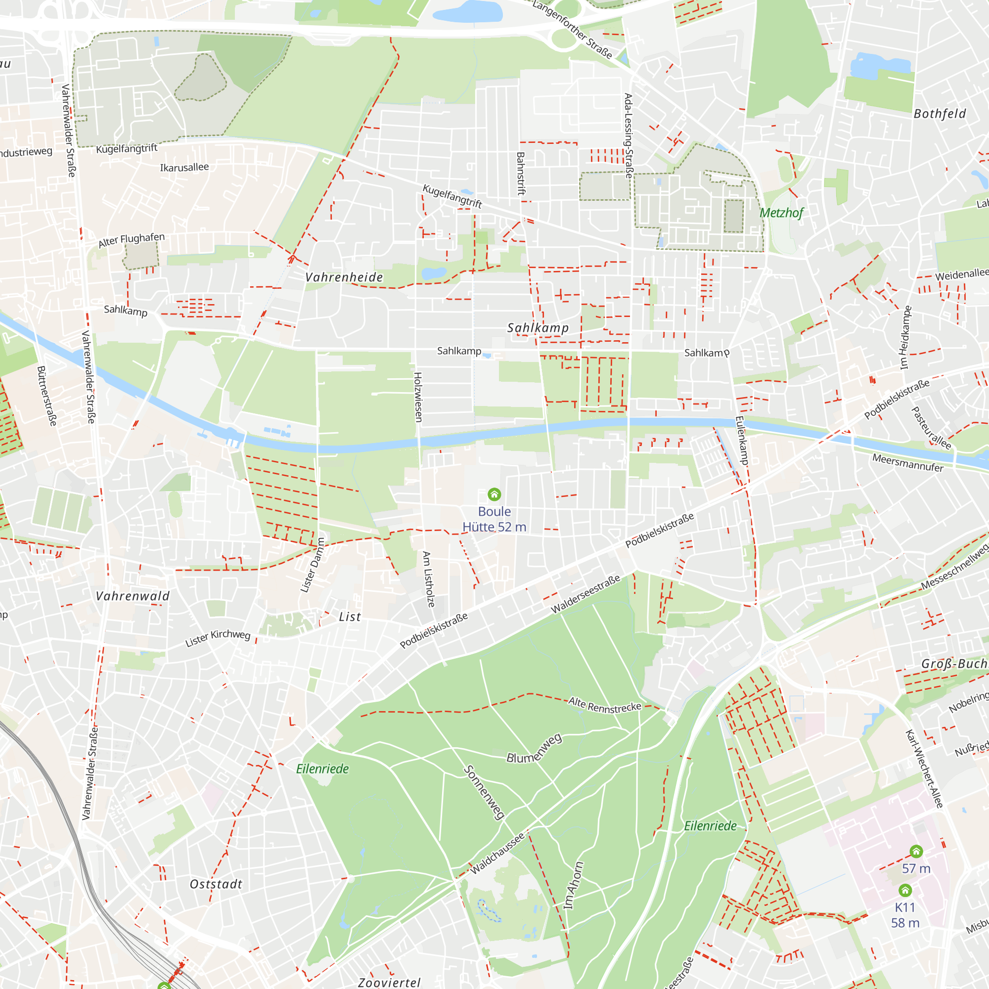 Boule Hütte map