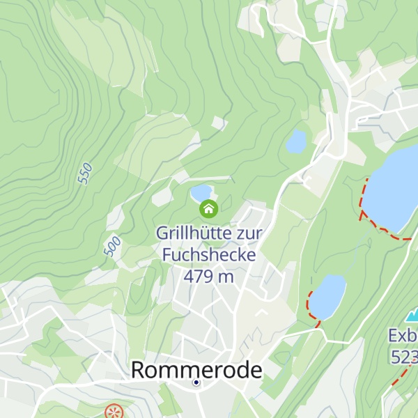 Map of Grillhütte zur Fuchshecke