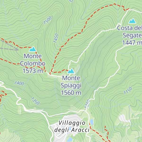 Map of Monte Spiaggi