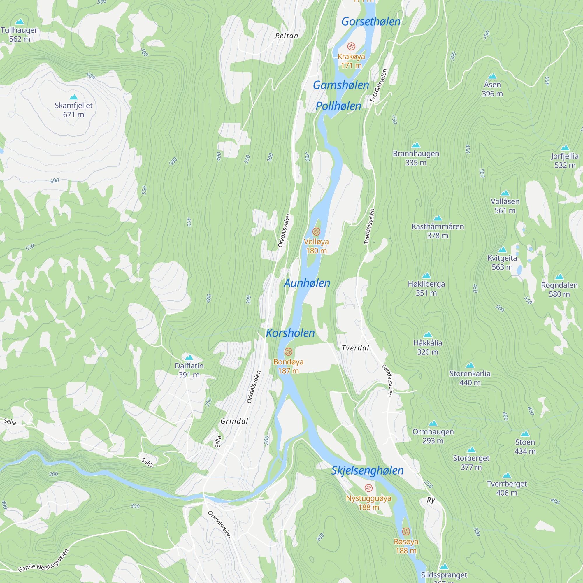 Grindal Salmon Lodge map