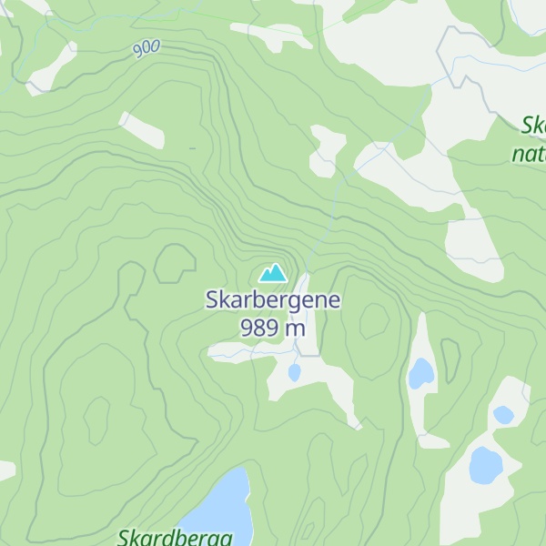 Map of Skarbergene