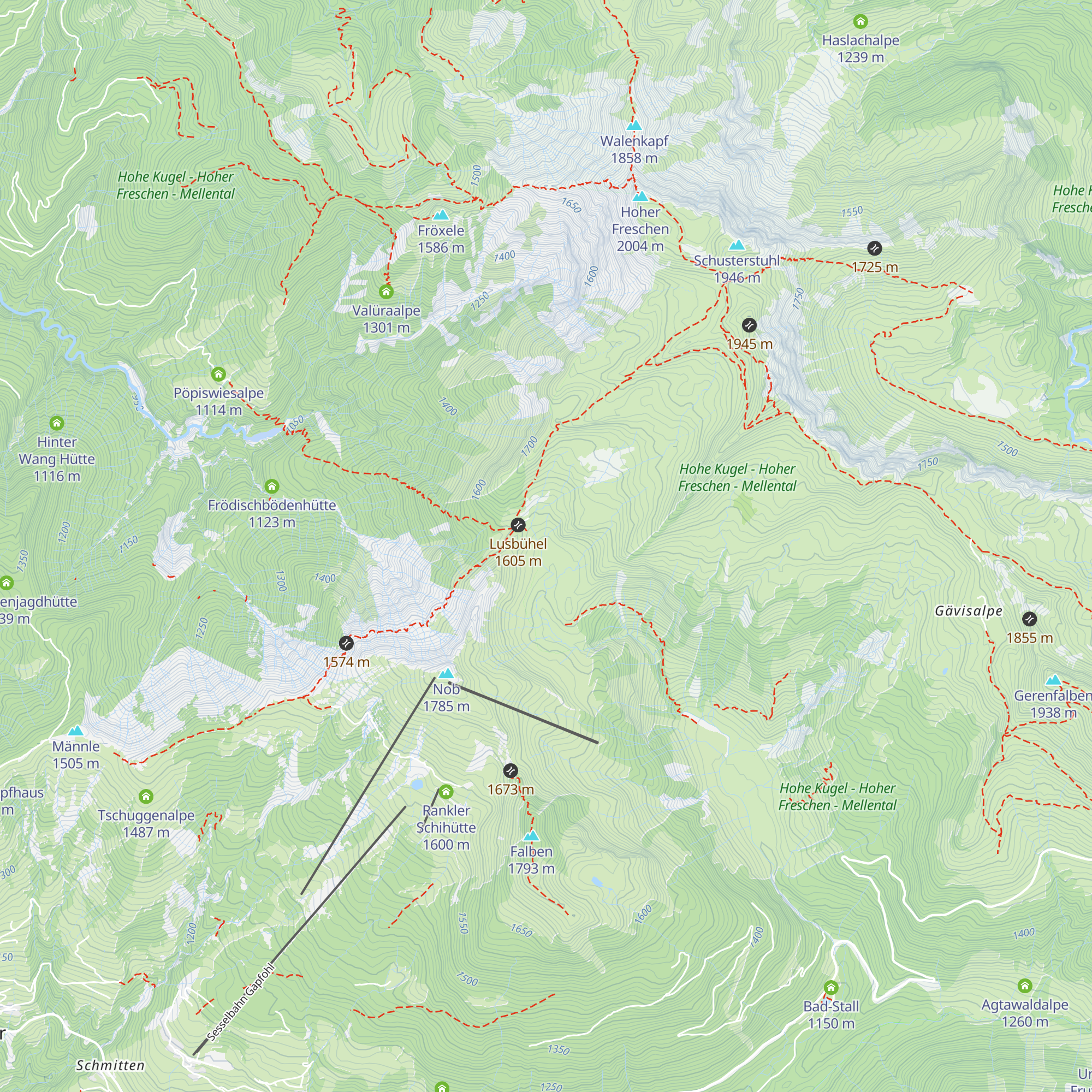 Untere Saluveralpe map
