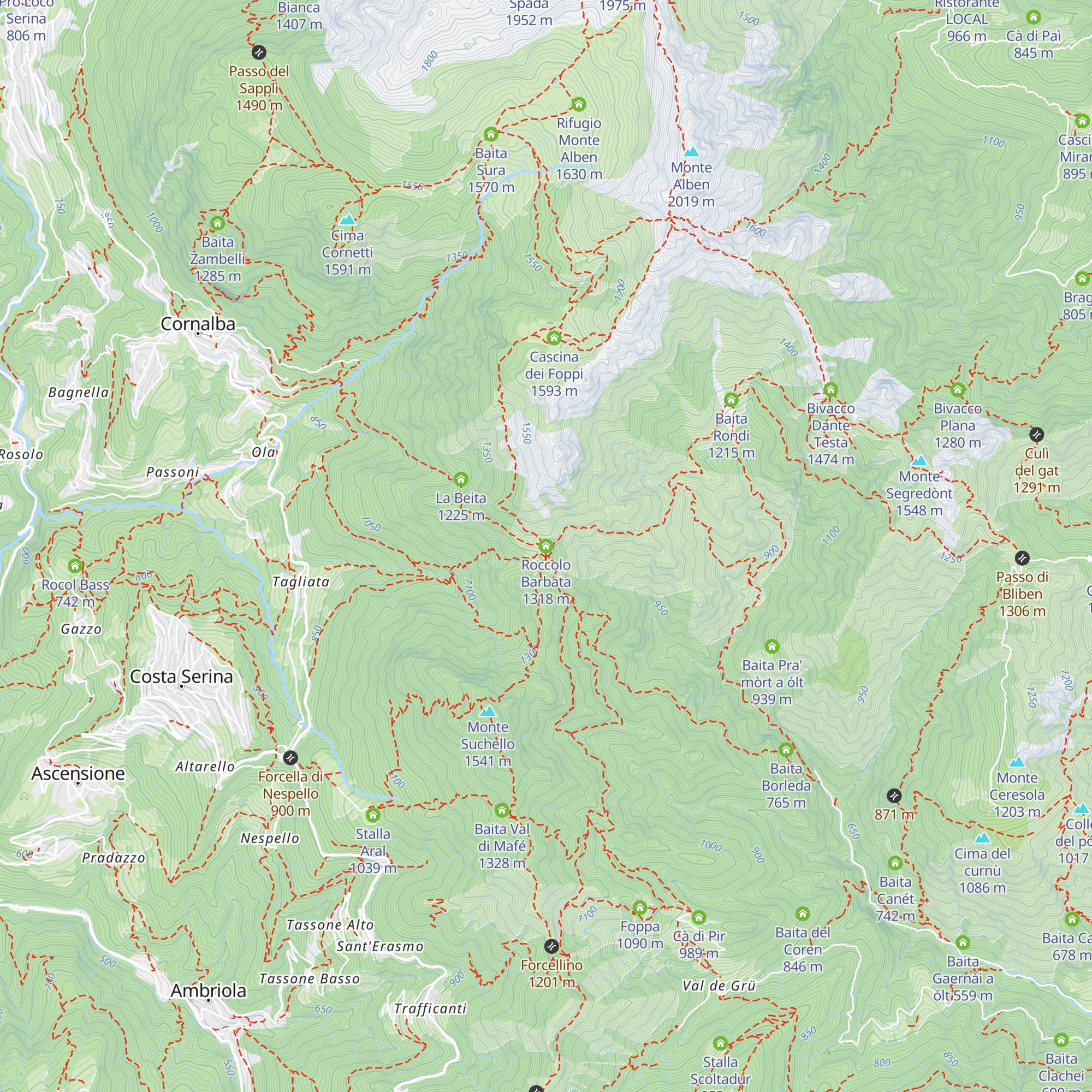 Roccolo Barbata map