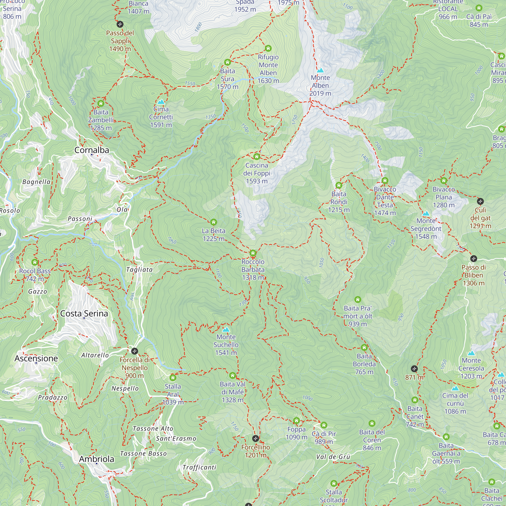 Roccolo Barbata map