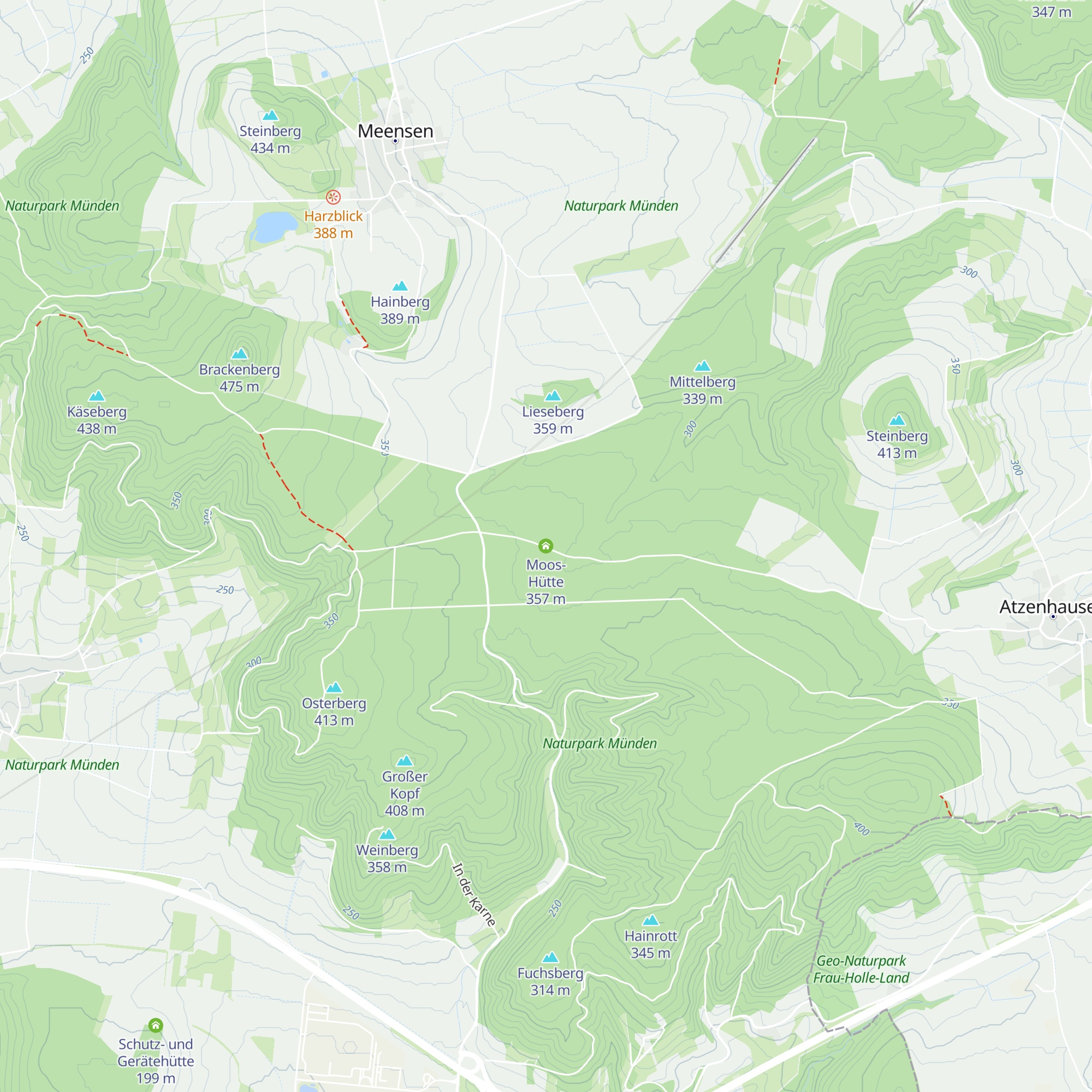 Moos-Hütte map