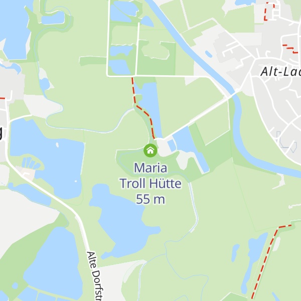 Map of Maria Troll Hütte