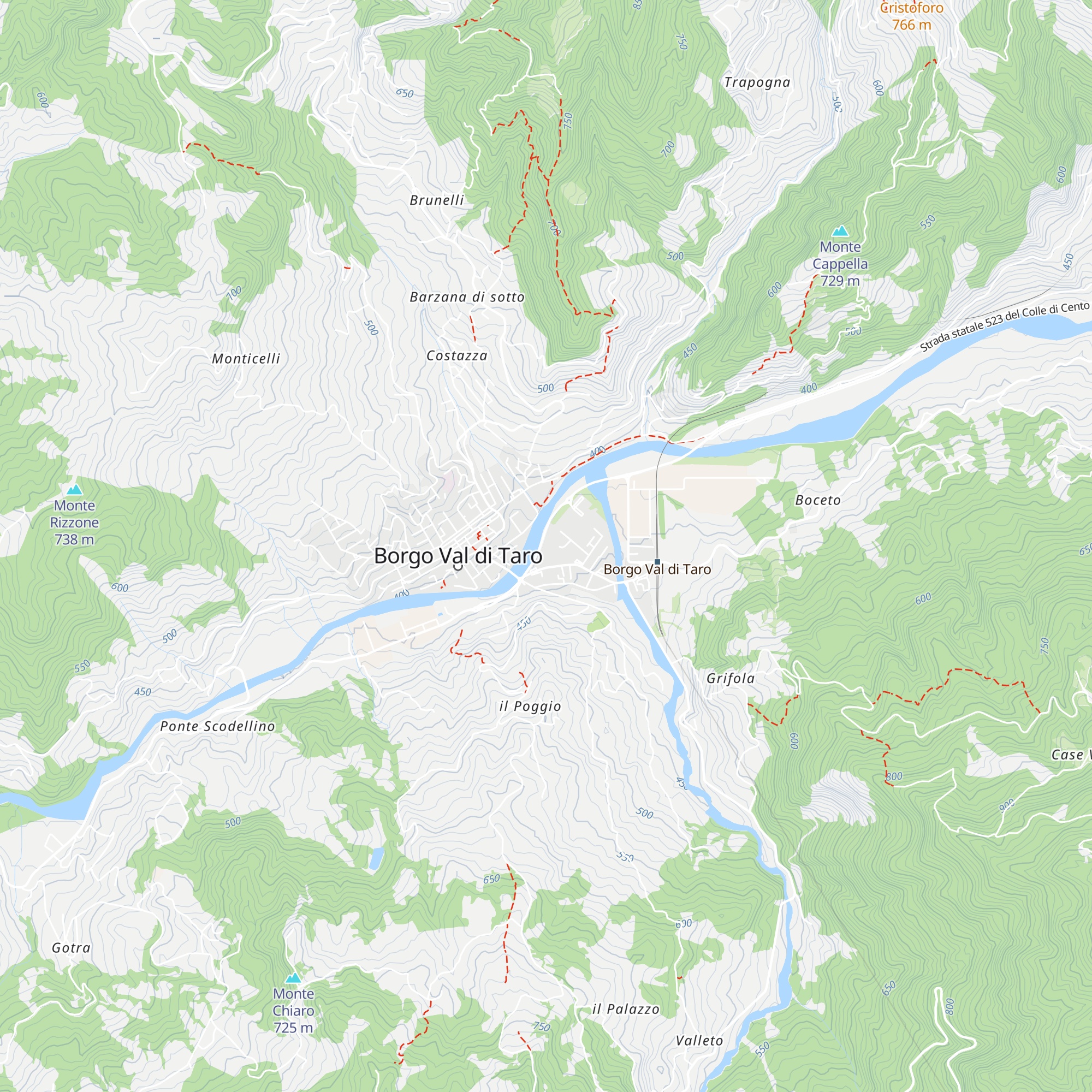 Baita Alpini map