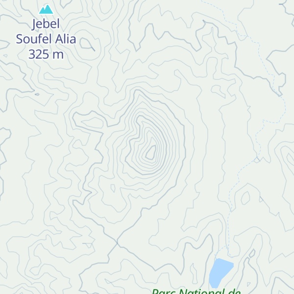 Map of Jebel Touila